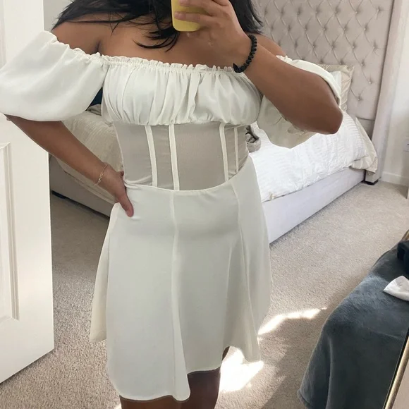 Lani the Label White Corset Dress - Picture 1 of 3